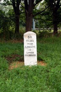 Lower Caldecote milestone July 2007